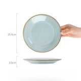 Japanese Retro Style Home Ceramic High Value Fruit Salad Plate Western Steak Plate