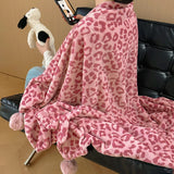 1Pc Fluffy Coral Velvet Lightweight and Warm Velvet Throw Blanket for Autumn and Winter Soft and Cozy Bed  Spread