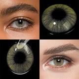 Natural Color Contact Lenses 14.2mm Small Pupil Half Year Disposable for Daily Cosmetics Makeup