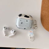 Transparent Blue Cow Pattern Stars + Pendants Are Suitable for Apple Airpodspro2 Case/Airpodspro Case/Airpods4 Case/Airpods3 Cas