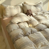 Romantic Dry Flowing Sand Full Cotton Double Layered Bedding Set 4-Piece Spring Soft Naked Sp Bed Canopy Sle