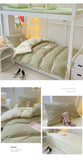Japan Style Bedding Set Plaid Duvet Cover Set With Sheet Bedroom Decor Skin Friendly King Single Double Bedding Set Home Textile