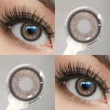 1Pair Natural Grey Pupils Contact Lenses With Prescription Brown Contacts Lenses Makeup Beauty Contacts  for Party