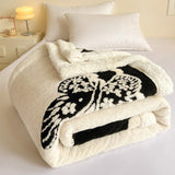 Velvet Coral Blanket Cationic Lamb Velvet Multifunctional Blanket Office Home Camping Nap Leisure Blankets Christmas Gifts