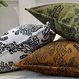 Soft Chenille Cushion Cover Scenic Pillow Case Chinese Traditional Style Home Sofa Decor Back Support Pillowcase Decorations