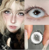 2pcs Blue Colored Contact Lenses with Myopia Pink Soft Korean Fashion Makeup Beauty Contacts Lenses New Fast Shipping