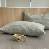 100 Cotton Pillowcase 2 PCS Colorful Stripe Pillow Case Bedding Black Pillow Cover Envelope Pillow Case Cover Nordic Sling