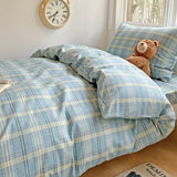Pure Cotton Printed Student Bedding Set Single Queen Skin Friendly Bed Linens Skin Friendly Comforter Cover Set for All Seasons