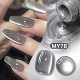 Gold Reflective Moonlight Gel Nail Polish Cat Magnetic Aurora Spar Glitter Semi-Permanant Varnish Nail Art Magnetic