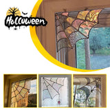 Spiderweb Door Topper Halloween Home Metal Spiderweb Door Top Decoration Spiderweb Bat Door Panel