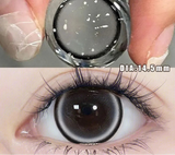 1 Pair Big Eyes Black Lenses 14.5MM Korean Natural Lenses - 0.00 To - 8.00 Diopter Lenses 1 Day Use Beauty Makeup Lens