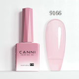 Nail Gel Polish HEMA FREE Translucent Jelly Gel Varnish Semi Transparent Super Glossy Ultra Consistency Round Shape Brush