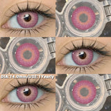 1 pair Brown Natural Color Contact Lenses for Eyes RIYADH Series Softlenses Korean Eye Makeup Fashion Blue Color Lenses
