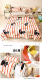 Washed Cotton Printed Summer Quilt Air Conditioner Thin Quilt Machine Washable Lightweight Single Double Bedding Soft Breathable