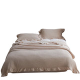 100% Cotton Soft Bed Plaid Home Japenese Knitted Blanket Corn Grain Waffle Embossed Summer Ruffles Warm Plaid Throw Bedspread