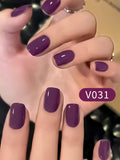 1pc 15ml Purple Gel Nail Polish Starter Pure Soak Off No Wipe Nail Gel Polish Suitable For All Seasons