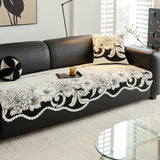 Irregular Sofa Covers Protector, 2 Seater, Chenille couch slipcover, Non Slip, Chair Furniture Protector, for All Season