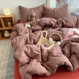 Retro Printing Bedding Set Breathable Polyester Duvet Cover Set With Sheet 3/4pcs Full Queen Adult Student Home Dorm Drop Ship