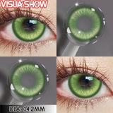 Cosplay Colored Contact Lenses - Stardust Brown & Gray Cosmetic Lens 1Pair Yearly Disposable Eye Makeup Color Contacts