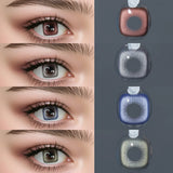 1 Pair Red Color Contact Lenses Beauty Blue Lenses Yearly Fashion Brown Lens for Eyes Makeup Grey Pupil Green Contacts