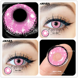 Yellow Contact Lenses for Eyes 2pcs Anime Cosplay Colored Lenses Purple Crazy Halloween Lenses Contact Lens Beauty Makeup