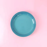 French Rainbow Underglaze Color Plate Vegetable 9-inch Ceramic 7-inch Vegetable PlateRainbow Color Western Food Trays