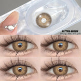 Myopia Color Contact Lens Degree 2Pcs Prescription Lenses for Eyes Natural Cosmetic Diopters Yearly Contact Lens