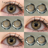 1Pair Colorcon Korean Contact Lenses for Eyes Brown Lenses Cosmetics Soft Contacts Lenses High Quality Natural Lenss
