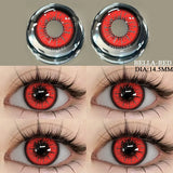 1 Pair Colored Contact Lenses Cosplay Colorful Contact Red Eyes Anime Contact Green Lenses Halloween Purple Contact
