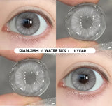 1 Pair Colored Pupils for Eyes Natural Brown Contact Lenses Gray Color Lens High Quality Eye Contacts Cosmetics Yearly