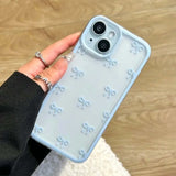 Cute Bowknot Soft Clear Phone Case For iPhone 15 14 13 12 14 16 Pro Max Bowknot Clear Case Candy Cover