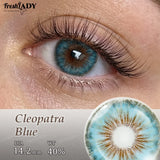 1 Pair Cleopatra Series Colored Contact Lenses Natural Brown Pupils Eyes Contact lenses Green Soft Contacts 14.20mm