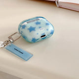 Retro Blue Star Matte Headphone Case For AirPods Pro 2 3 Wireless Charge Box Shockproof Earphone Protector For Airpods 1 2 3 4