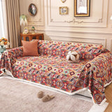 Rural Fully Covered Tassel Sofa Towel Four Seasonal Universal Sofa Cushions Cover Towel Three Person Couch Cover Cloths