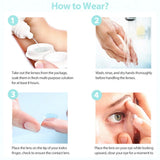Color Pupils Blue Contact Lenses Brown Pupils For Eye with Prescription Myopia Lenses Korean Lenses Yearly 2pcs/pair
