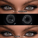 Contact Lenses 2Pcs Blue Green Contact Lenses Color Permanent Makeup Machine Changing Pupil and Eyes Color Fashion Lenses
