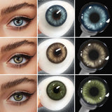Colored Contact Lenses 2Pcs Natural Blue Half Yearly Cosmetic Small Pupil Color Contacts Beauty Eyes Lenses Wholesale