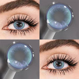 Colored Contact Lenses Lalens Butterfly Brown Blue Purple Gray Color Contacts Eye Lens Eyes Half Year 2Pcs