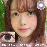 2pcs Half-Year Colored Contacts Big Diameter High Moisture Lenses for Daily Cosplay Role Play Brown Purple Blue Grey S