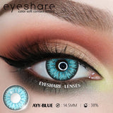 1pair Halloween Colored Contact Lenses Cosplay White Crazy Contact Lenses Anime Red Eye Lenses Blue Makeup Contact Lens