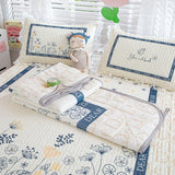 New Latex Summer Mat Summer Quilt Four-Piece Washable Summer Fabric Cooling Mattress Dormitory Soft Seat