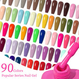 Single-use gel nail polish, classic colors, semi-permanent, removeable by soaking or LED polish, suitable for home and salon use