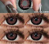 1pair Color Contact Lenses for Eyes Black Lenses Cosmetic Big Eye Lenses Gray Pupils Lens Yearly Natural Eye Contacts