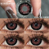 1pair Color Contact Lenses for Eyes Black Lenses Cosmetic Big Eye Lenses Gray Pupils Lens Yearly Natural Eye Contacts