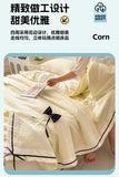 Summer Thin Quilt Ins Girl Bow Seersucker Washed Cotton Summer Quilt Single Dormitory Air Conditioner Blanket Machine Washable
