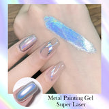 5ml Super Sliver Metallic Gel Nail Polish Holographics Metal Effect Painting Liner DIY Nail Art Decoration Varnish