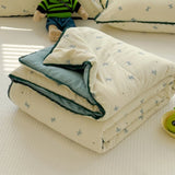 A-Class Summer Quilt Double Layer Non-Cotton Soft Air Conditioning Cooling Quilt Student Dormi Single Double Person Thin Quilt