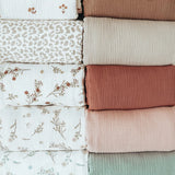 2PC/Set Baby Swaddle Blanket Bedding Soft Cotton Muslin Receive Blankets for Newborn Baby Wrap Stroller Cover Babies Acceesories