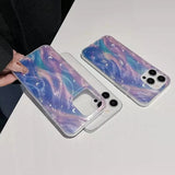Fashion Glitter Starry Gradient Phone Case For iPhone 15 16 Pro Max 16E 14 13 11 12Pro Max 7 8Plus SE2 X XS XR Shockproof Cover