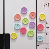 6pcs Candy Color Buttons Fridge Magnets, Office Message, Kitchen Home Decor Refrigerator Magnet Stickers